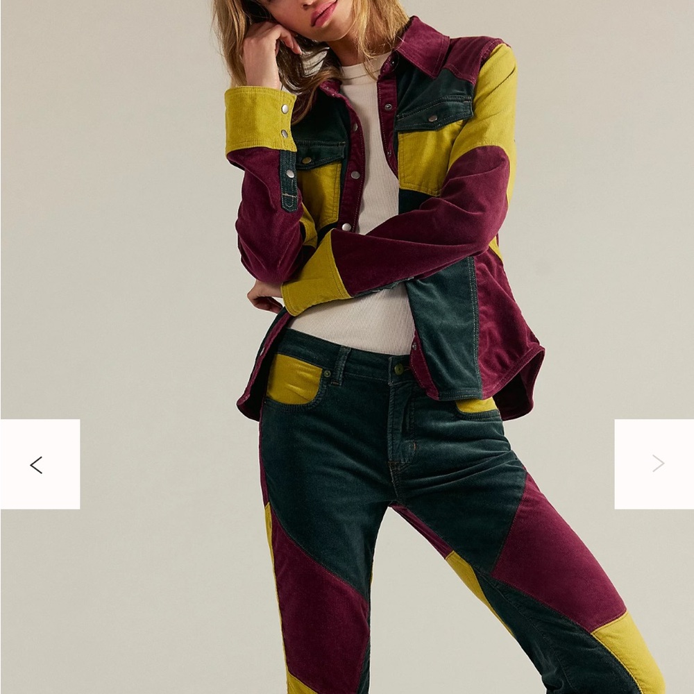 We The Free Teal Corduroy Pants